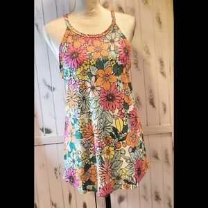 BOMBOM Floral Multicolor Women's Tank Top